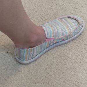 Sanuk Pastel and Metallic Sandal / Shoe